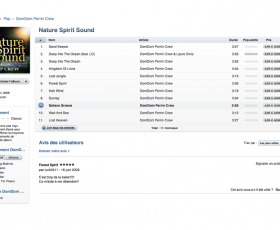 Nature Spirit Sound : 5ème album sur iTunes Store