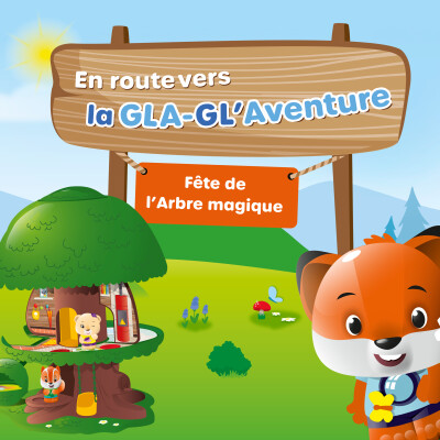 couverture d'un contenu pour enfants, illustré par un renard